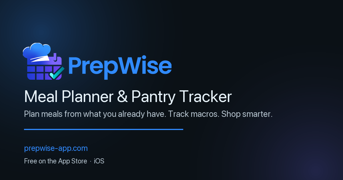 PrepWise: meal planning that starts with what is in your pantry