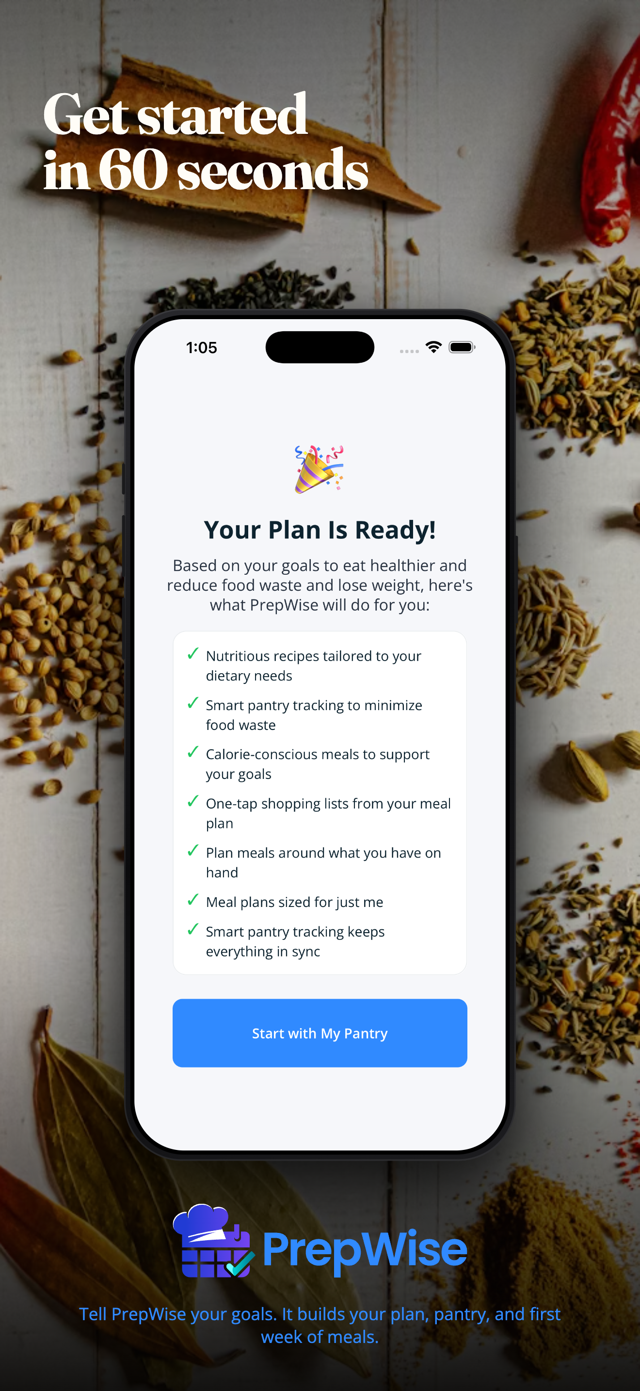 Get started in 60 seconds
